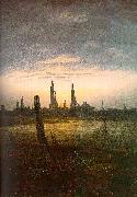 City at Moonrise Caspar David Friedrich